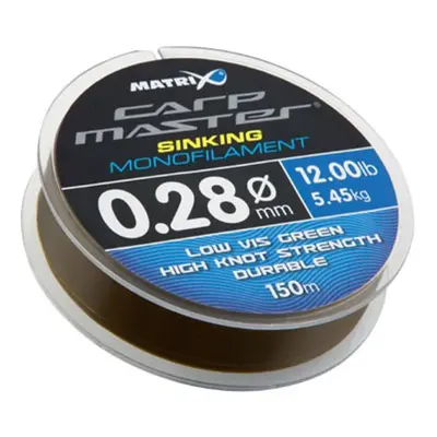 Matrix vlasec Carpmaster® Sinking Mono 150m 0,18mm 5,50lb 2,50kg