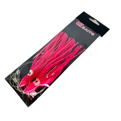 LK Baits návazec Chobotnice 8/0 16cm Lumino Red/Červený