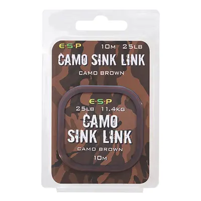 ESP návazcová šňůrka Camo Sink Link Brown 25lb 10m