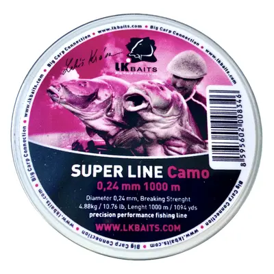 LK Baits vlasec Super Line Camo 0,30mm 1000m