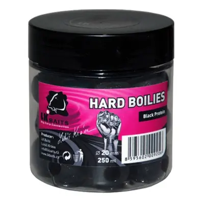 LK Baits Hard Boilies Black Protein 24mm 250ml