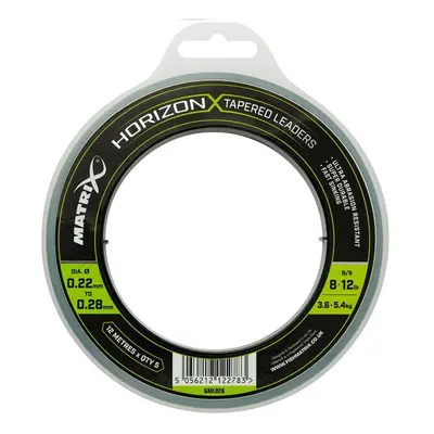 Matrix šokový vlasec Horizon X Tapered Leaders 12m x 0,22-0,28mm 8-12lb