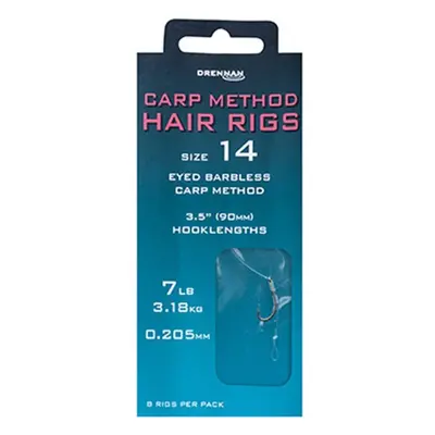 Drennan návazce Carp Method Hair Rigs Barbless