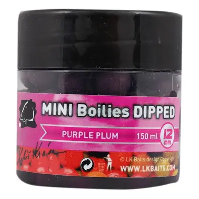 LK Baits Mini Boilies in Dip Purple Plum 12mm ml