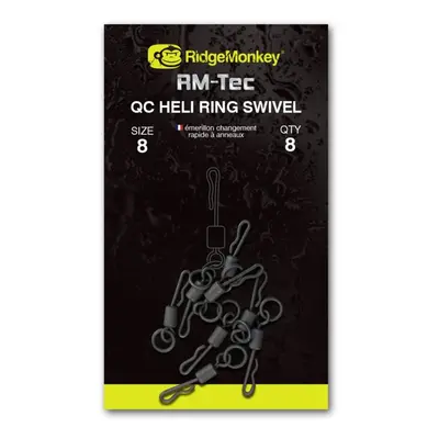 RidgeMonkey obratlík RM-Tec Quick Change Heli Ring Swivel