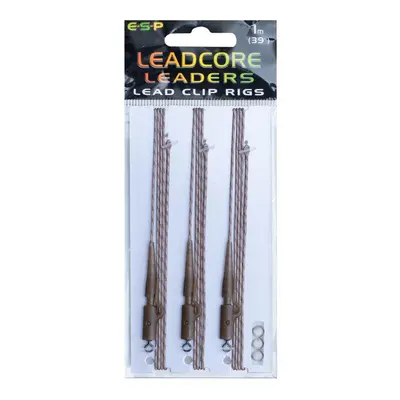 ESP návazce Leadcore Lead Clip 1m Sandy Gravel