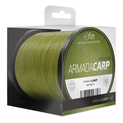 Fin vlasec Armada Carp 1200m/kamufláž 0,28mm 13lbs