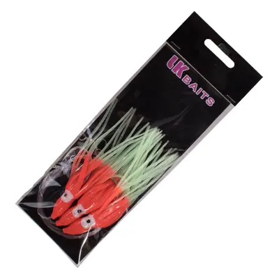 LK Baits návazec Chobotnice 8/0 12cm Lumino Red/Červený