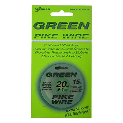 Drennan ocelové lanko Green Pike Wire 24lb