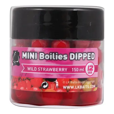 LK Baits Mini Boilies in Dip Wild Strawberry 12mm 150ml