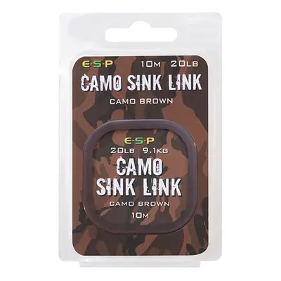 ESP návazcová šňůrka Camo Sink Link Brown 20lb 10m