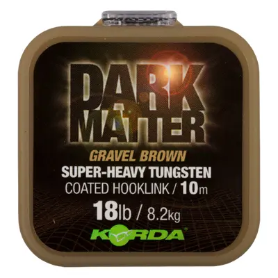 Korda šňůrka Dark Matter Tungsten Coated Braid Brown 18lb 10m