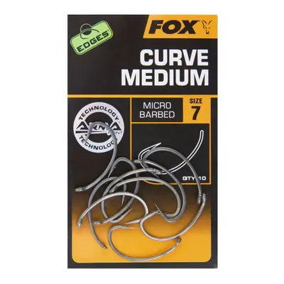 Fox háčky bez protihrotu Edges Curve Medium Barbless