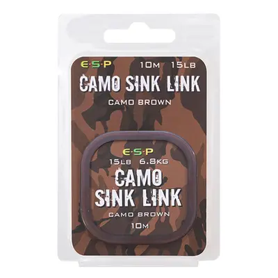 ESP návazcová šňůrka Camo Sink Link Brown 15lb 10m