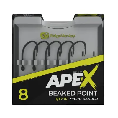 RidgeMonkey háček Ape-X Beaked Point Barbed