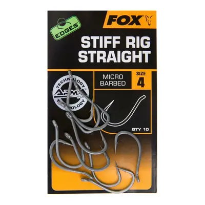 Fox háčky Edges Stiff Rig Straight Hooks