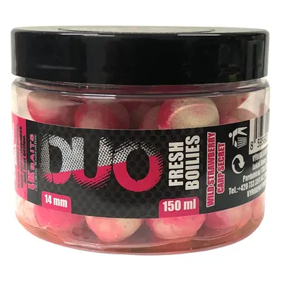 LK Baits DUO X-Tra Fresh Boilies Wild Strawberry/Carp Secret 14mm 150ml