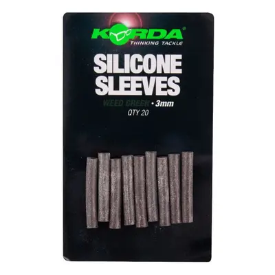 Korda silikonový převlek Silicone Sleeves Camo Green 3mm 20ks