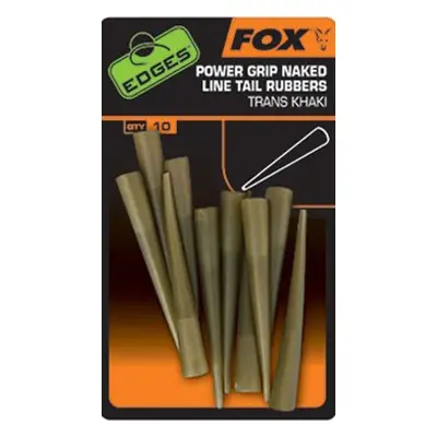 Fox převlek Edges Power Grip Naked Line Tail Rubbers Trans Khaki