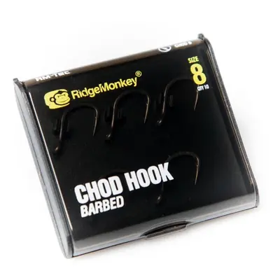 RidgeMonkey háček RM-Tec Chod Hook Barbed