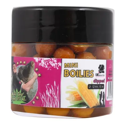 LK Baits Mini Boilies in Dip Record Corn 12mm 150ml