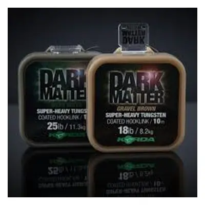 Korda šňůrka Dark Matter Tungsten Coated Braid Brown 25lb 10m