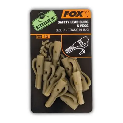 Fox Edges Lead Clips & Pegs Size Khaki