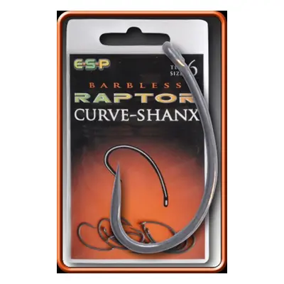 ESP háčky bez protihrotu Curve Shanx Barbless