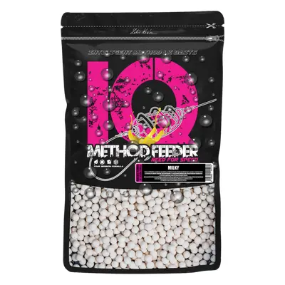 LK Baits IQ Method Feeder Fluoro Boilies 10-12mm,600g Milky