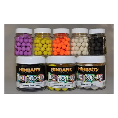 Mikbaits plovoucí fluo boilie 250ml 18mm ananas N-BA