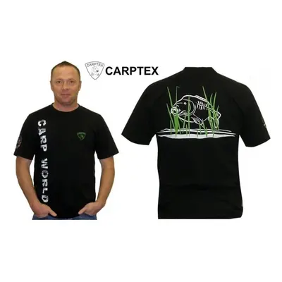 Carptex pánské triko Carp World - černá-M