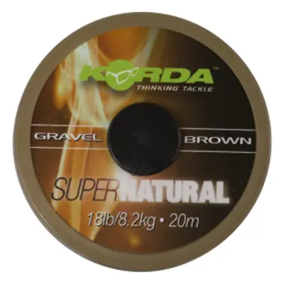 Korda jemná šňůrka Super Natural 18lb 20m hnědá