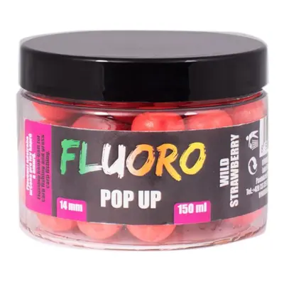 LK Baits Pop Up Fluoro Boilies Wild Strawberry 14mm ml