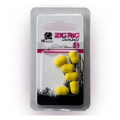 LK Baits ZIG RIG Dumbels Pop–Up – Yellow