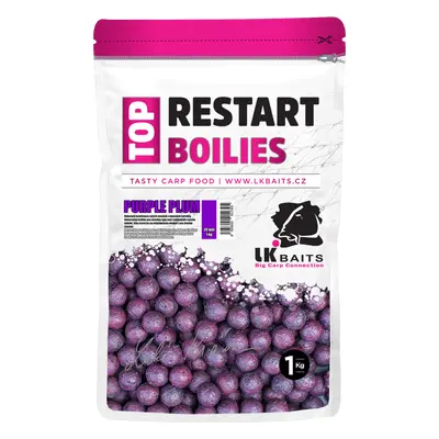 LK Baits Top ReStart Boilies Purple Plum mm, 1kg