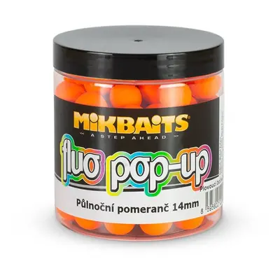 Mikbaits plovoucí fluo boilie 250ml 14mm půlnoční pomeranč