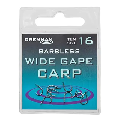 Drennan háčky bez protihrotu Wide Gape Carp Barbless