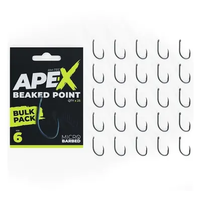 RidgeMonkey háčky Ape-X Beaked Point Barbed Bulk Pack ks