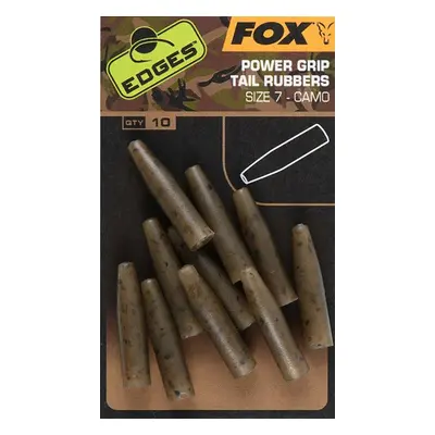 Fox převleky Edges Camo Powergrip Tail Rubbers 10ks