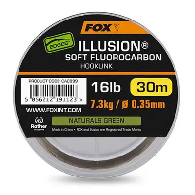 Fox Edges Illusion Soft Fluorocarbon 30m 16lb 0,35mm natural green