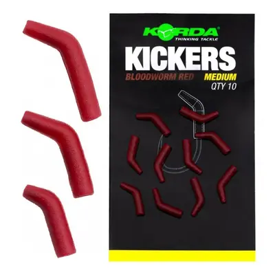 Korda rovnátko na háček Kickers Medium Bloodworm Red 10ks