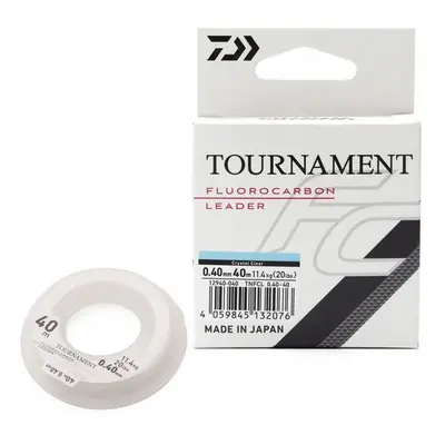 Daiwa vlasec Tournament Fluorocarbon 40m 0,40mm 11,4kg transparentní