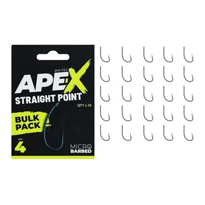 RidgeMonkey háčky Ape-X Straight Point Bulk Pack 25ks