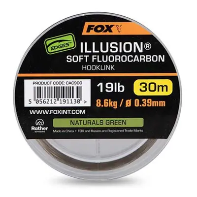 Fox Edges Illusion Soft Fluorocarbon 30m 19lb 0,39mm natural green