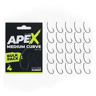 RidgeMonkey háčky Ape-X Medium Curve Barbed Bulk Pack ks