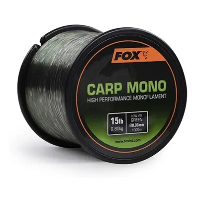 Fox vlasec Carp Mono Zelená 1000m 0,33mm 15lb