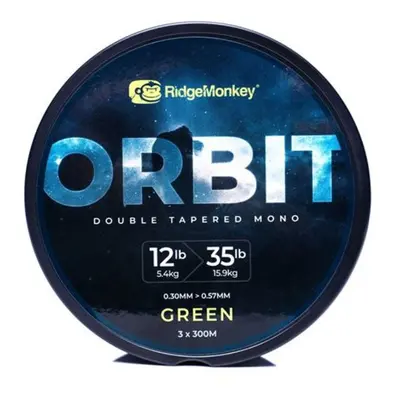 RidgeMonkey vlasec RM-Tec Orbit Double Tapered Mono 0,30-0,57mm 12-35lb 3x300m Green