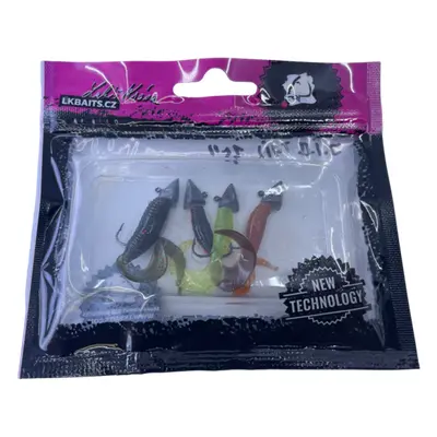 LK Baits Predátor kompletní set J.I.B. Tail v dipu cm, 4ks