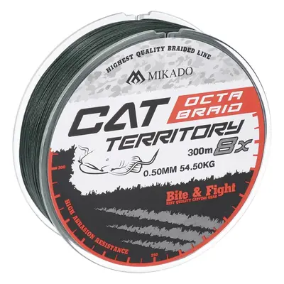 Mikado pletená šňůra Cat Territory Octa Braid 300m 0.40mm 39,8kg zelená