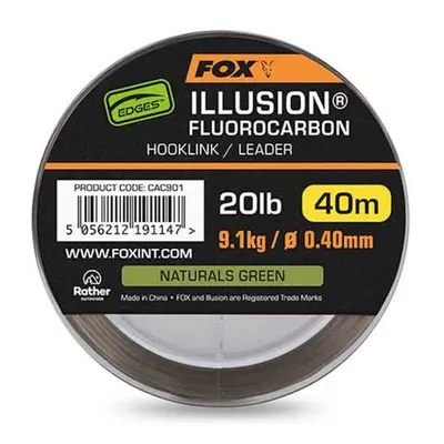 Fox Edges Illusion Fluorocarbon 40m 20lb 0,40mm natural green